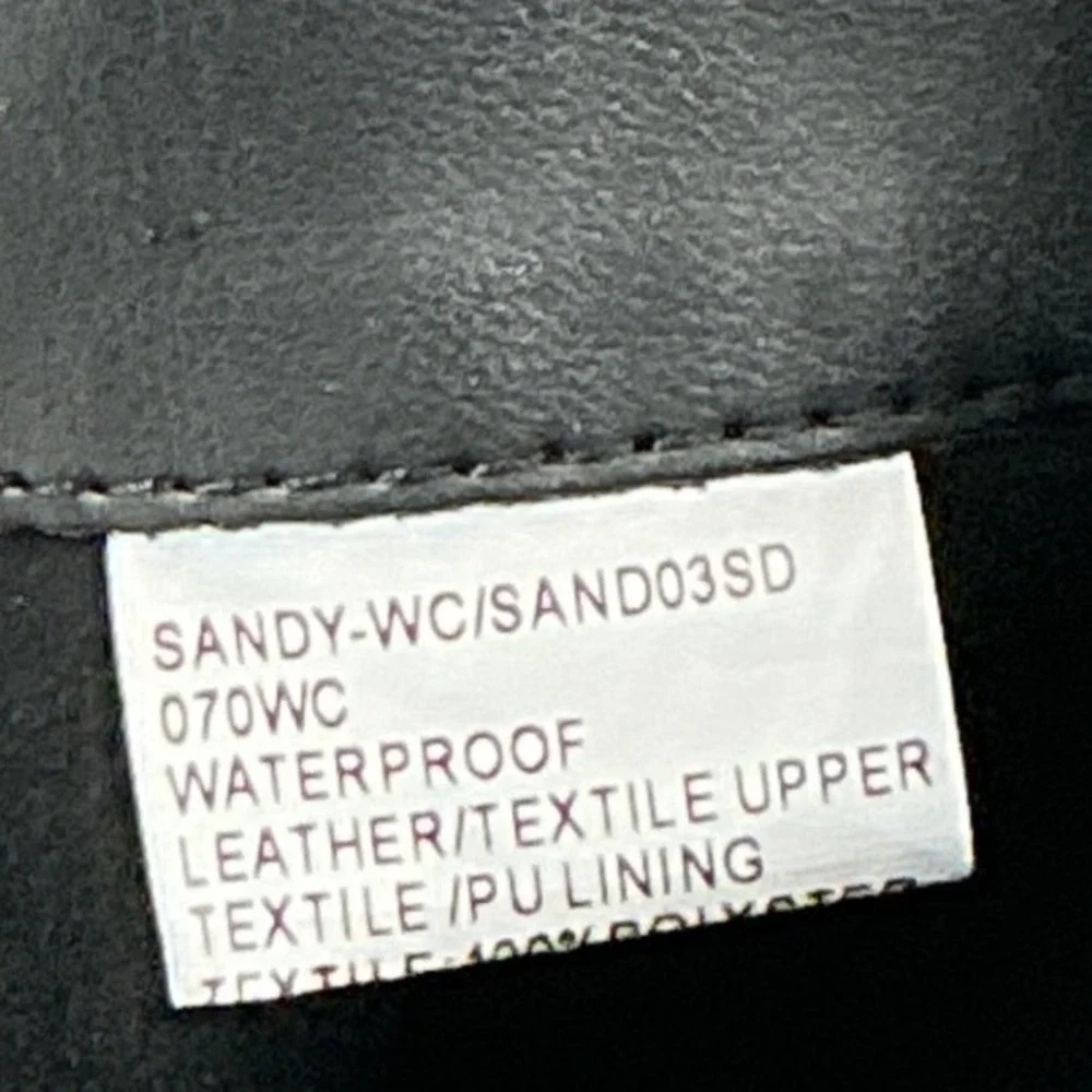 Blondo Size 7 WC Wide Calf Knee Boot Black Leather Waterproof Lug NEW Sandy $230